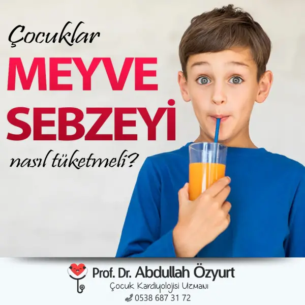 Çocuklar Meyve Sebzeyi Nasıl Tüketmeli?